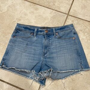 Abercrombie & Fitch High Waist Denim Shorts 0